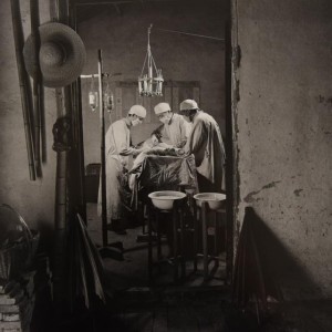 Country Doctors in a Farming Home Perform Outpatient Surgery Chengzhang Commune